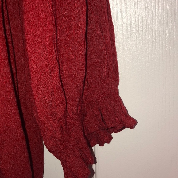 Red flowy top - Picture 3 of 3